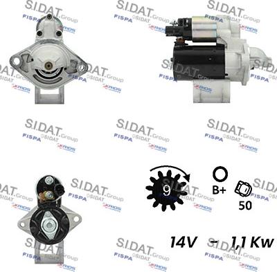 Sidat S12BH0585A2 - Starteris autodraugiem.lv