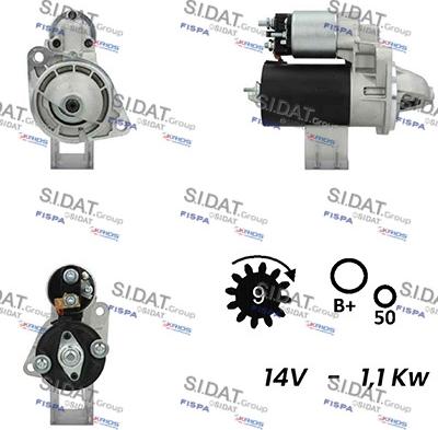 Sidat S12BH0529A2 - Starteris autodraugiem.lv