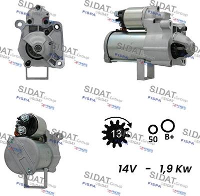 Sidat S12BH0650A2 - Starteris autodraugiem.lv