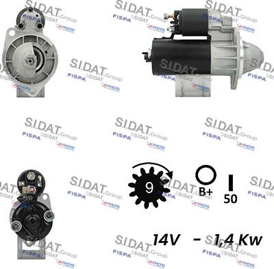 Sidat S12BH0653A2 - Starteris autodraugiem.lv