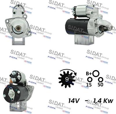 Sidat S12BH0605A2 - Starteris autodraugiem.lv