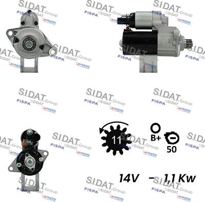 Sidat S12BH0601A2 - Starteris autodraugiem.lv