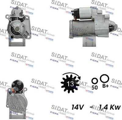 Sidat S12BH0610A2 - Starteris autodraugiem.lv