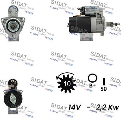 Sidat S12BH0624A2 - Starteris autodraugiem.lv