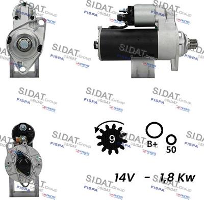 Sidat S12BH0628A2 - Starteris autodraugiem.lv