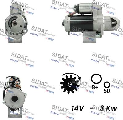 Sidat S12BH0677A2 - Starteris autodraugiem.lv