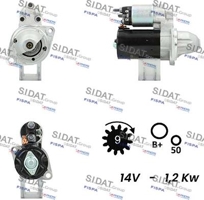 Sidat S12BH0091A2 - Starteris autodraugiem.lv