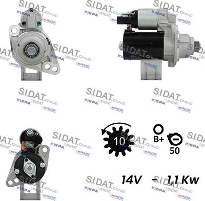 Sidat S12BH0072A2 - Starteris autodraugiem.lv