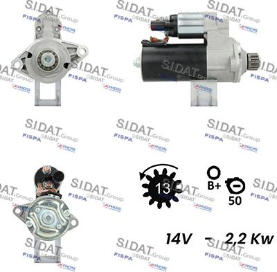 Sidat S12BH0145A2 - Starteris autodraugiem.lv