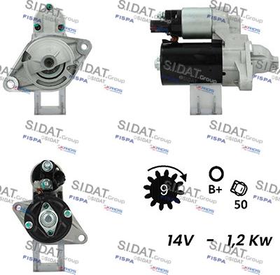 Sidat S12BH0168A2 - Starteris autodraugiem.lv