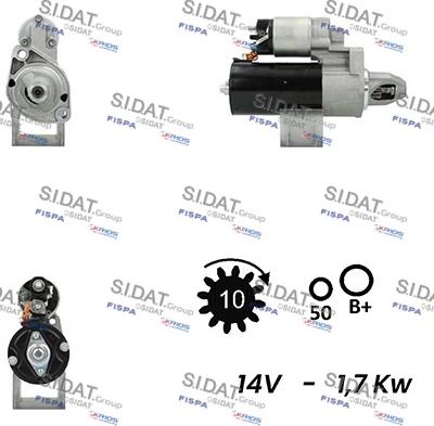 Sidat S12BH0188A2 - Starteris autodraugiem.lv