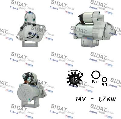 Sidat S12BH0120A2 - Starteris autodraugiem.lv