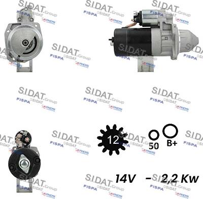 Sidat S12BH0343A2 - Starteris autodraugiem.lv