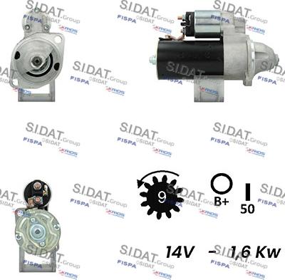 Sidat S12BH0384A2 - Starteris autodraugiem.lv