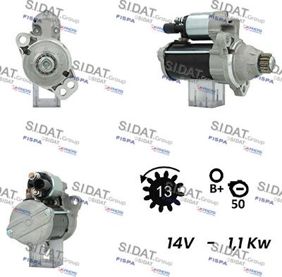 Sidat S12BH0254A2 - Starteris autodraugiem.lv