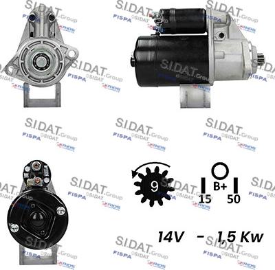 Sidat S12BH0258A2 - Starteris autodraugiem.lv