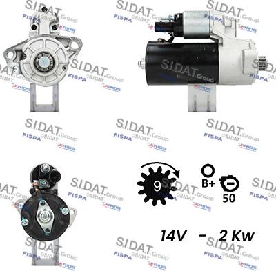 Sidat S12BH0252A2 - Starteris autodraugiem.lv