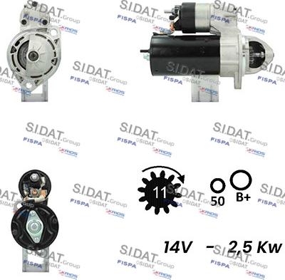 Sidat S12BH0268 - Starteris autodraugiem.lv