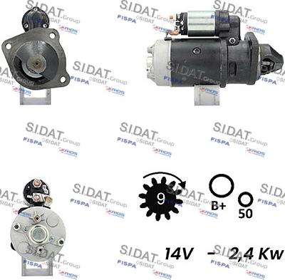 Sidat S12BH0278A2 - Starteris autodraugiem.lv