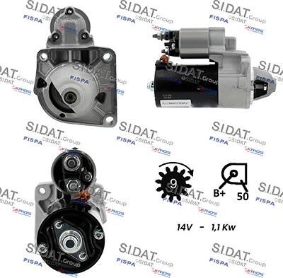 Sidat S12BH0799A2 - Starteris autodraugiem.lv