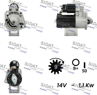 Sidat S12BH0740A2 - Starteris autodraugiem.lv