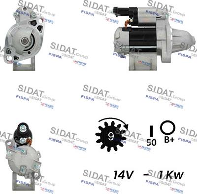 Sidat S12DE0515A2 - Starteris autodraugiem.lv