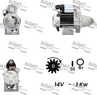 Sidat S12DE0520A2 - Starteris autodraugiem.lv