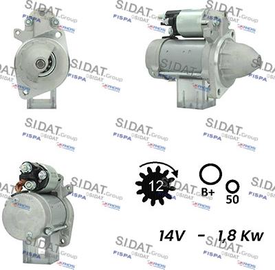 Sidat S12DE0678A2 - Starteris autodraugiem.lv