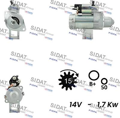 Sidat S12DE0207A2 - Starteris autodraugiem.lv