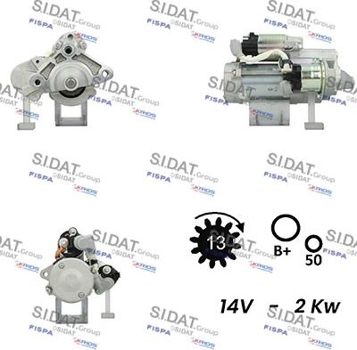 Sidat S12DE0700A2 - Starteris autodraugiem.lv