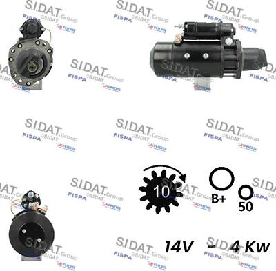 Sidat S12DE0702A2 - Starteris autodraugiem.lv