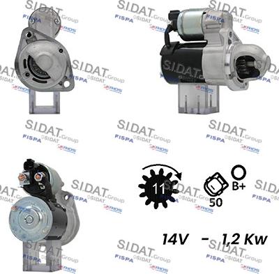 Sidat S12DR0558A2 - Starteris autodraugiem.lv