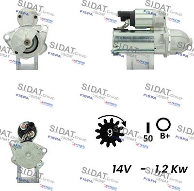 Sidat S12DR0655A2 - Starteris autodraugiem.lv