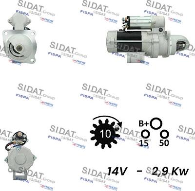 Sidat S12DR0749A2 - Starteris autodraugiem.lv