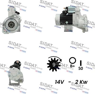 Sidat S12HT0568A2 - Starteris autodraugiem.lv