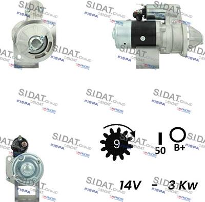 Sidat S12HT0508A2 - Starteris autodraugiem.lv