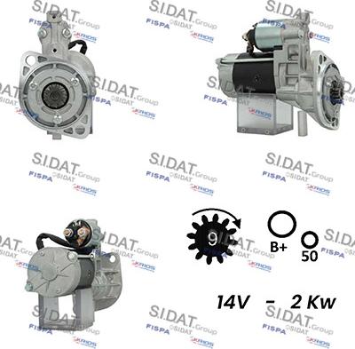 Sidat S12HT0510A2 - Starteris autodraugiem.lv