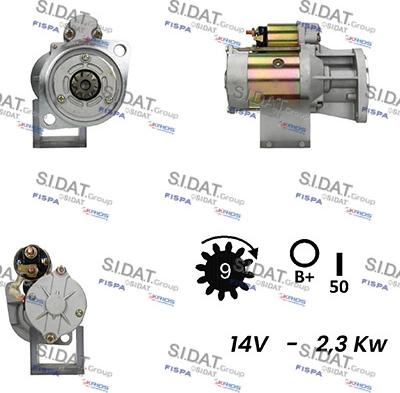 Sidat S12HT0539A2 - Starteris autodraugiem.lv