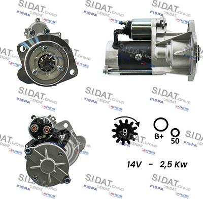 Sidat S12HT0190A2 - Starteris autodraugiem.lv