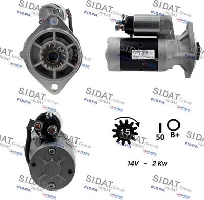 Sidat S12HT0815A2 - Starteris autodraugiem.lv