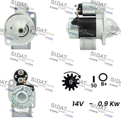 Sidat S12HT0200A2 - Starteris autodraugiem.lv