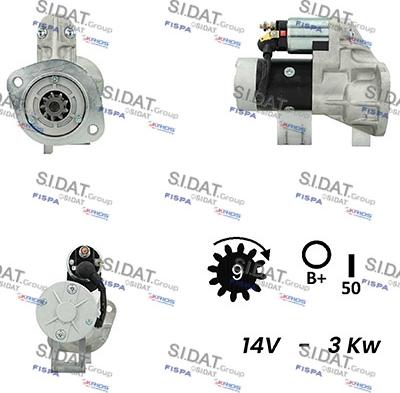 Sidat S12HT0216A2 - Starteris autodraugiem.lv