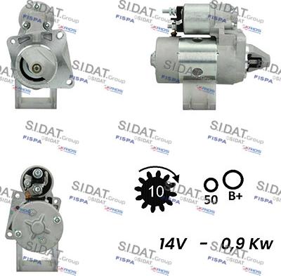 Sidat S12MA0009A2 - Starteris autodraugiem.lv