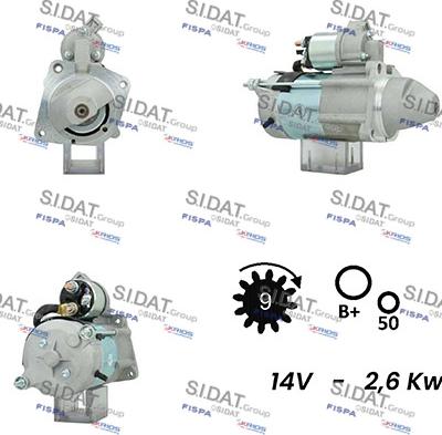 Sidat S12MA0146A2 - Starteris autodraugiem.lv