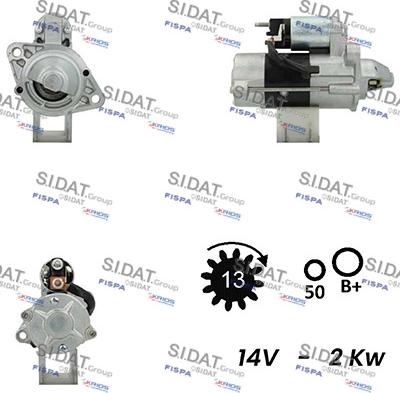 Sidat S12MH0405 - Starteris autodraugiem.lv