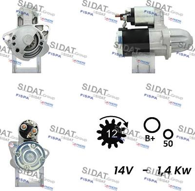 Sidat S12MH0401A2 - Starteris autodraugiem.lv