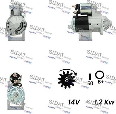 Sidat S12MH0411A2 - Starteris autodraugiem.lv