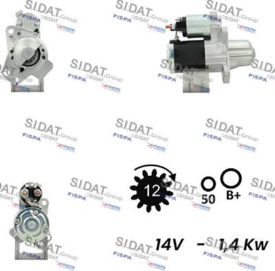 Sidat S12MH0540A2 - Starteris autodraugiem.lv