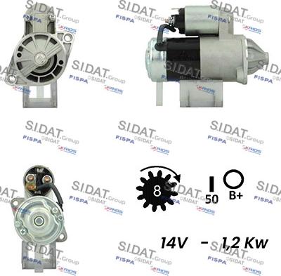 Sidat S12MH0551A2 - Starteris autodraugiem.lv