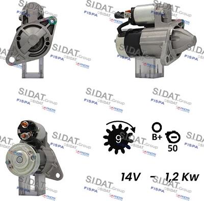 Sidat S12MH0501A2 - Starteris autodraugiem.lv